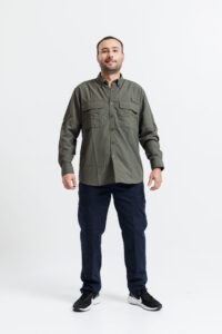 WorkTeam Camisa Safari ML B8500 Verde Caza