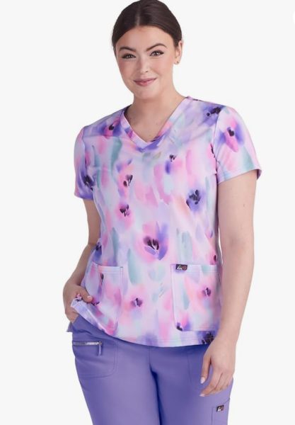 Koi Lite Scrub Estampado 1098PR Lite Flower Lavender