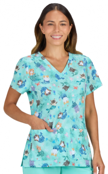 Koi Artists Series Scrub Estampado 1122PRA Purrmaids