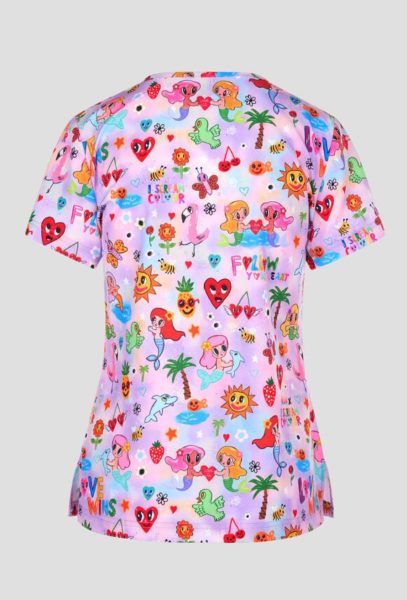 Koi Lite Scrub Estampado 1136PRA Liddle Mermaids - Image 2