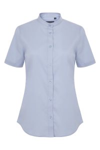 Velilla Camisa Stretch MC Mujer 405014S Celeste
