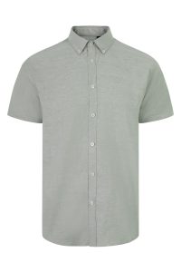 Velilla  Camisa Oxford MC Hombre Verde Oliva