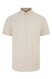 Velilla  Camisa Oxford MC Hombre Beige