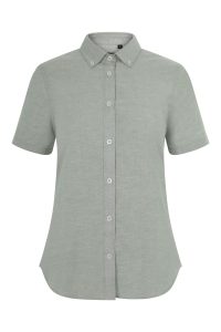 Velilla Camisa Oxford MC Mujer Verde Oliva Claro