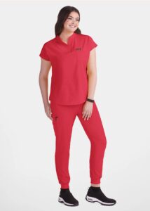 Koi Basics Scrub 1093 Heather Candy Red