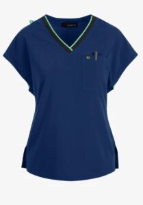 Koi Basics Scrub Top 1145 Navy/Jelly Mint