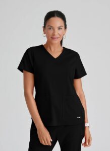 Grey's Anatomy™ Scrub Top GRST011 Black