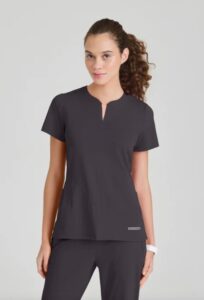 Skechers™ by Barco Scrub Top SKT304 Pewter