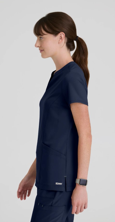 Grey's Anatomy™ Scrub Top GSST298 Indigo - Image 3