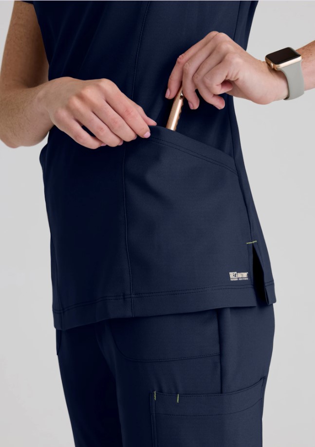 Grey's Anatomy™ Scrub Top GSST298 Indigo - Image 4