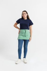 AlfaZeta Delantal Chira Estampado rayas Blanco/Verde