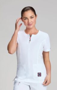 Koi Scrub Top 317 White
