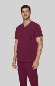 Koi Solis Scrub Top 674 Wine