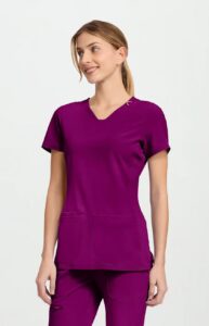 Med Couture Scrub Top MC702 Plum Royale