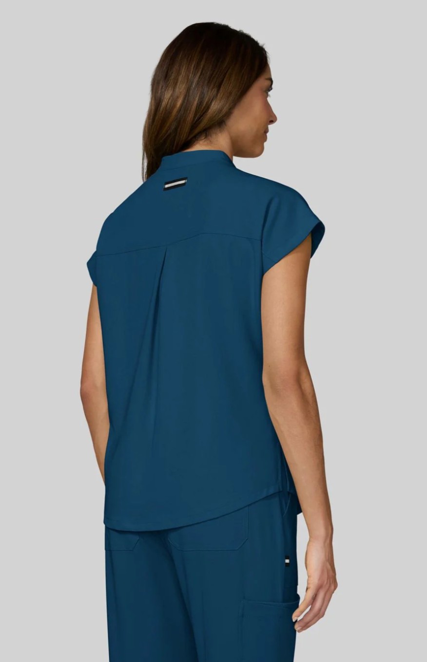 Koi Scrub Top 1139 Caribbean Blue - Image 2