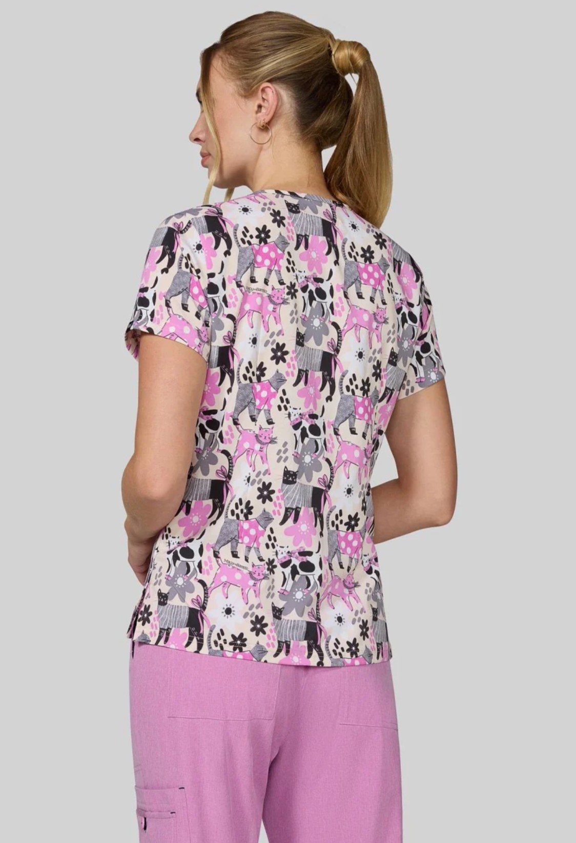 Koi Scrub Top Estampado 384PRA EFC - Image 2