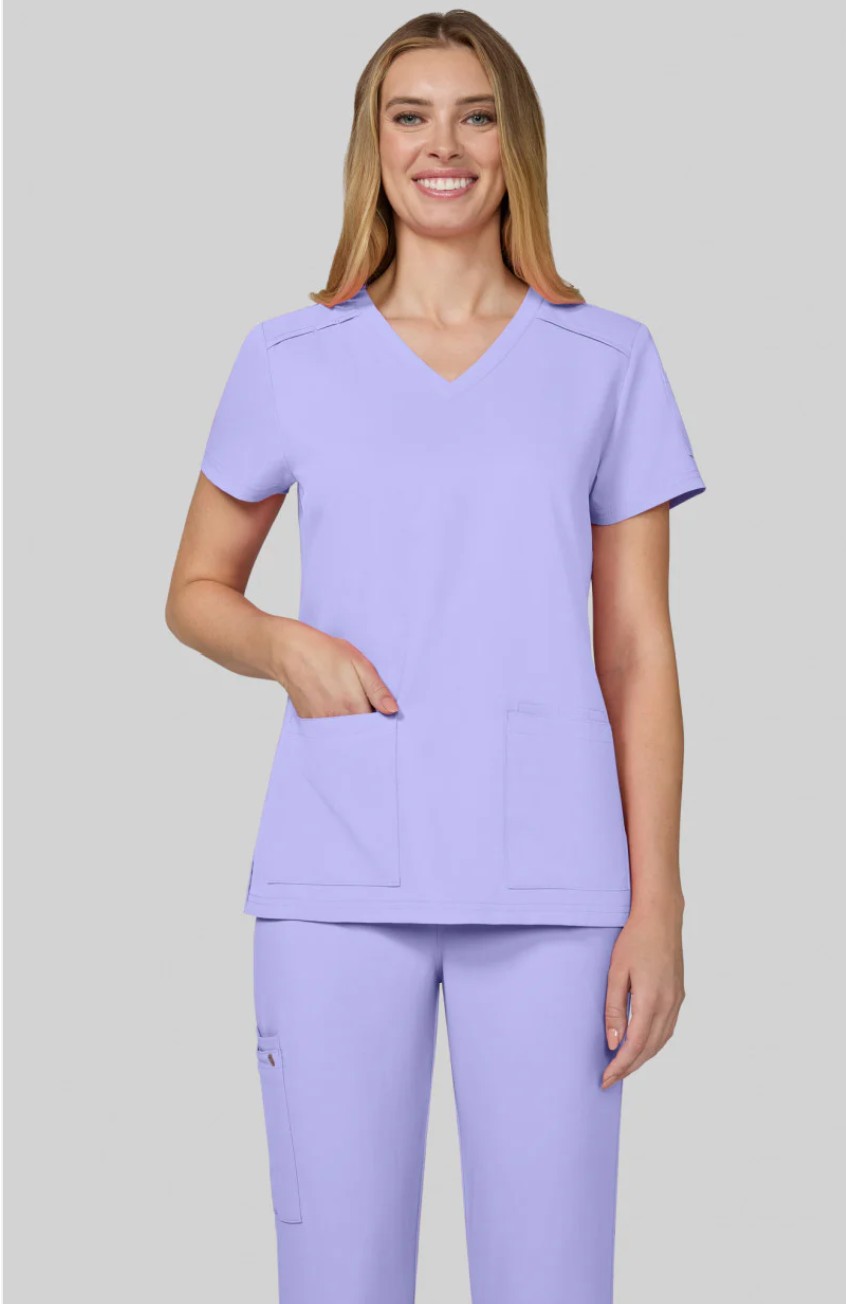 Koi Cureology Scrub Top C101 Digital Lavender