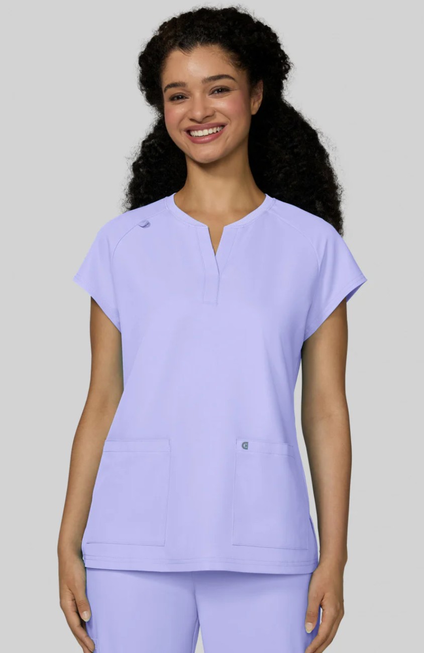 Koi Cureology Scrub Top C102 Digital Lavender