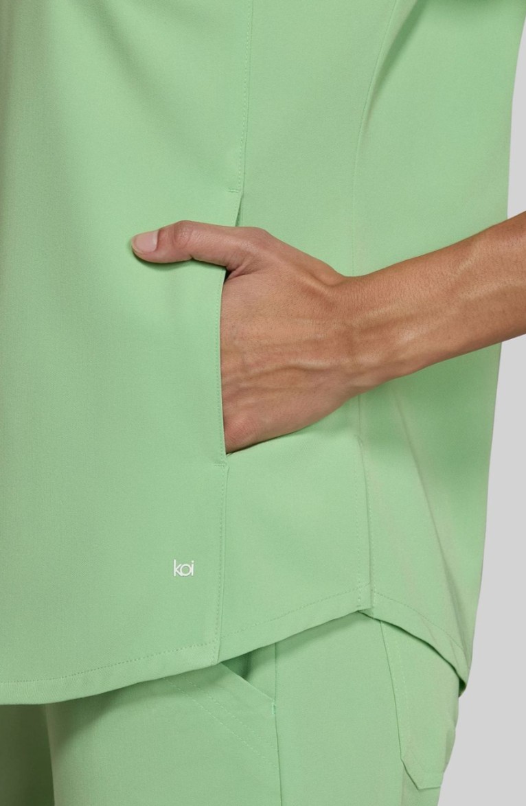 Koi Scrub Top 1139 Pistachio - Image 2