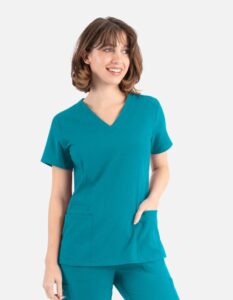 Maevn Momentum Scrub Top 5001 Teal