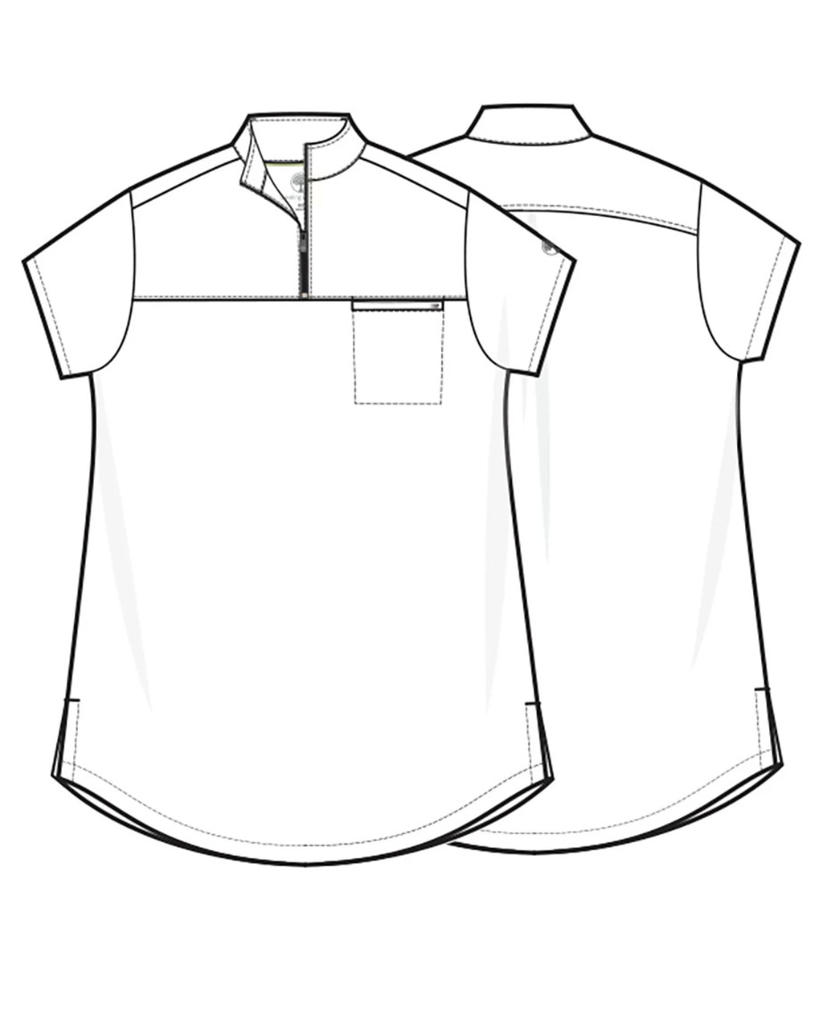Healing Hands Quest Scrub Top HH752 Black - Image 4