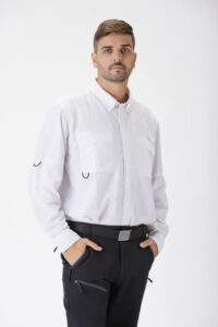 WorkTeam Camisa Safari ML B8500 Blanco