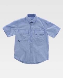 WorTeam Camisas Safari B8510 Celeste