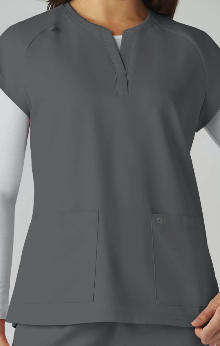 Koi Cureology Scrub Top C102 Pewter - Image 3