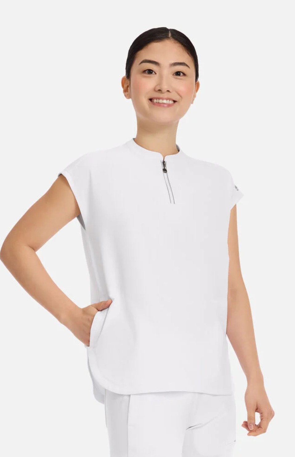Healing Hands HH360 Scrub Top Sandy 2286 White - Image 4