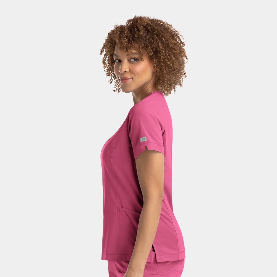 Epic Scrub Top 4802 Shocking Pink - Imagen 2