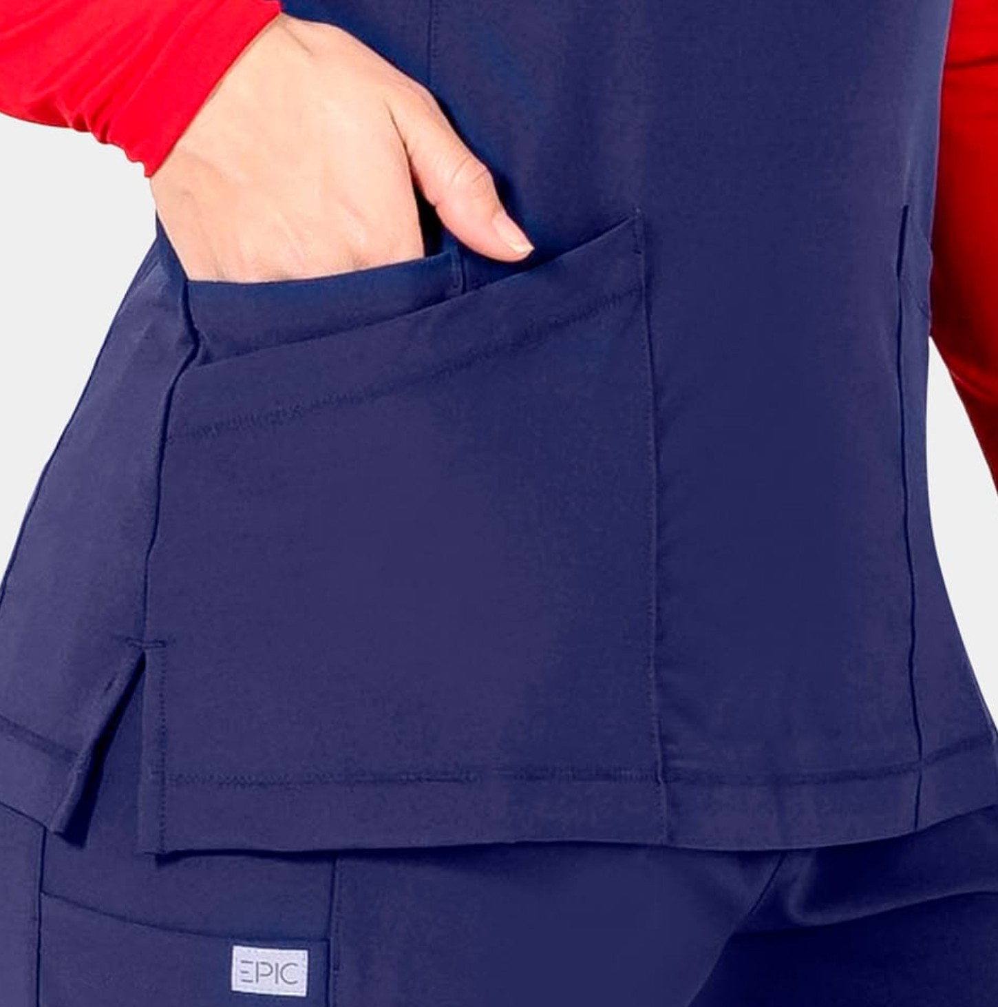 EPIC Scrub Top 4801 Navy - Imagen 3
