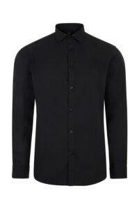 Velilla Camisa Stretch Hombre 405017S Negro