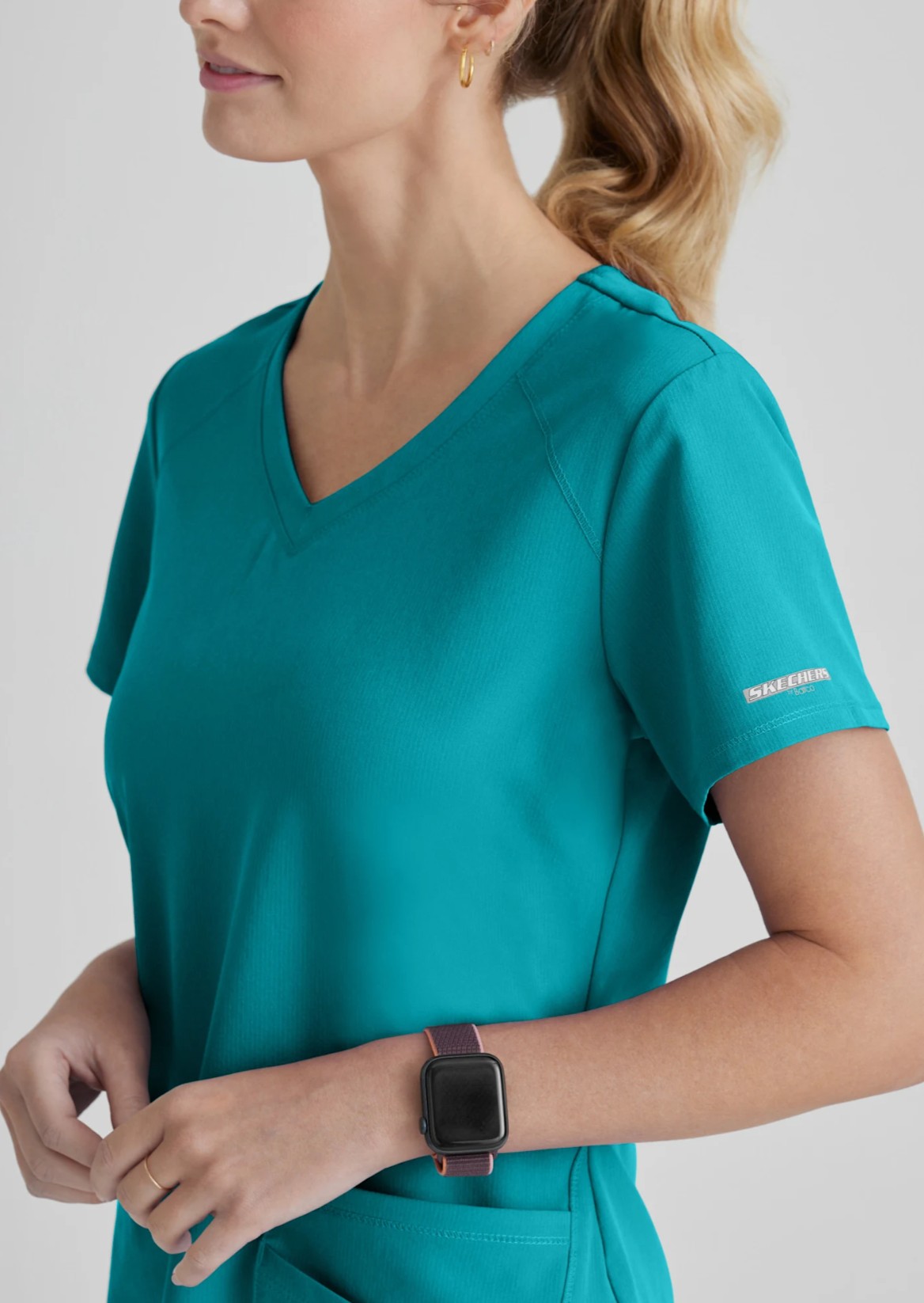 Skechers Scrub Top SK101 Teal - Imagen 2
