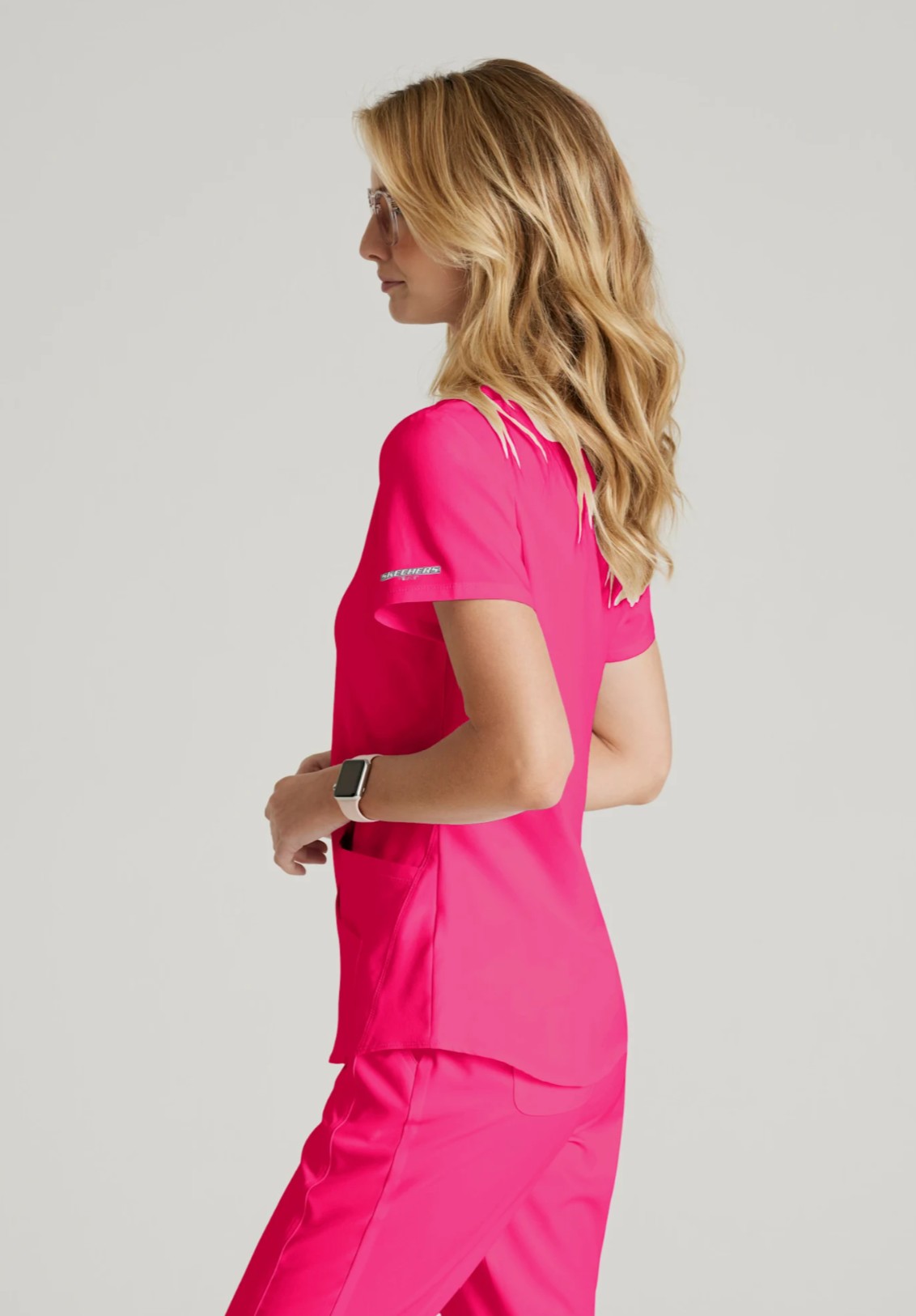 Skechers Scrub Top SK101 Vibrance Pink - Imagen 5