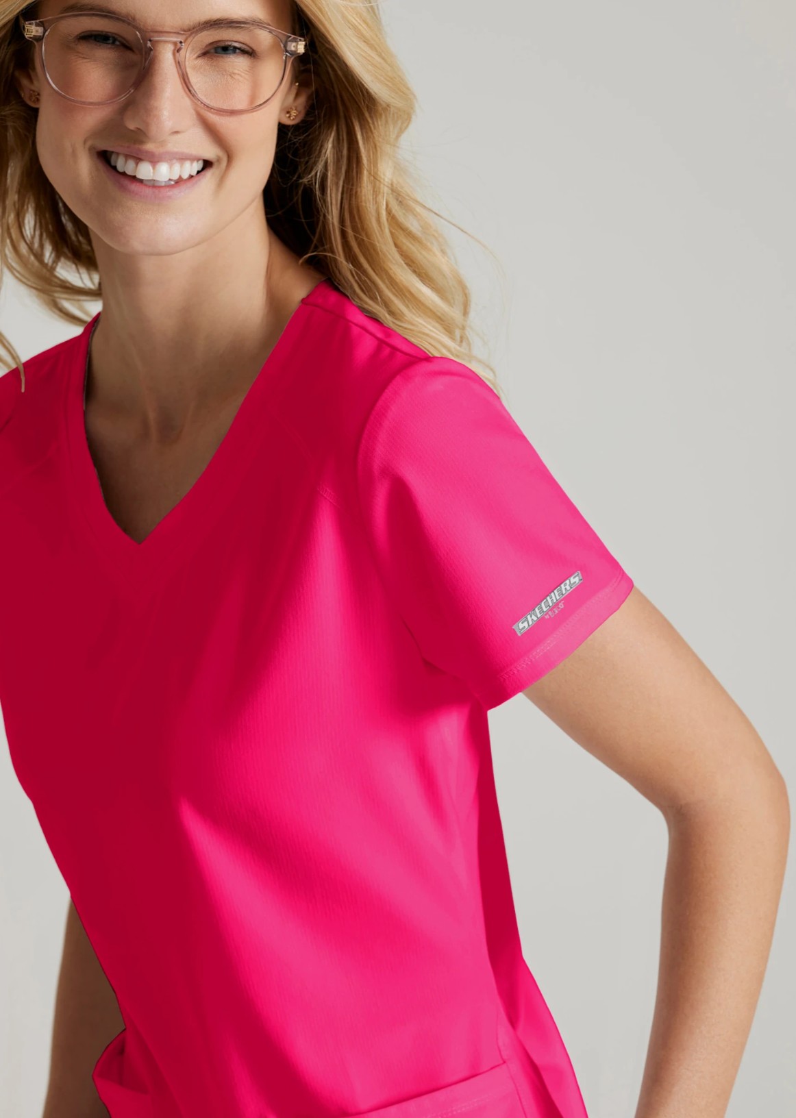 Skechers Scrub Top SK101 Vibrance Pink - Imagen 3
