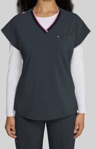 Koi Basics Scrub Top 1145 Charcoal