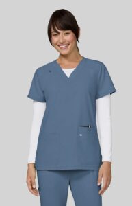 Koi Next Gen Scrub Top 1019 Bluestone