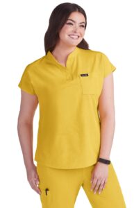 Koi Basics Scrub Top 1093 Heather Mango