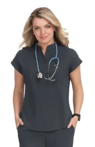 Koi Basics Scrub Top 1093 Charcoal