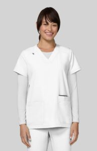 Koi Next Gen Scrub Top 1019 White