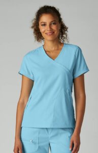Koi Lite Scrub Top 316 Sky