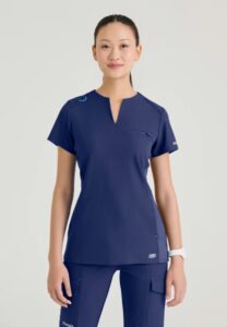 Skechers By Barco Scrub Top SKT312 Navy
