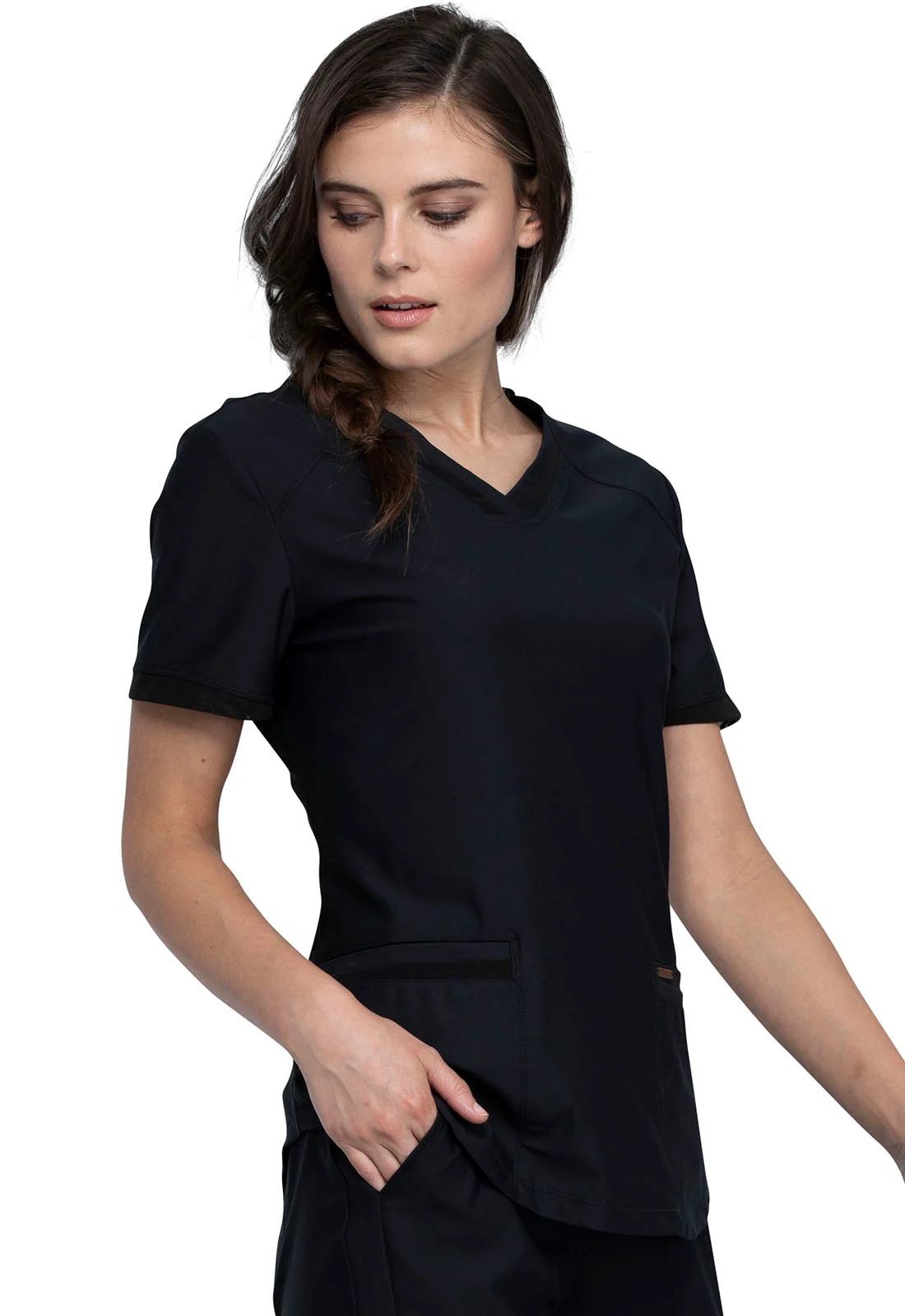 Cherokee Form Scrub Top CK840 Black - Imagen 3